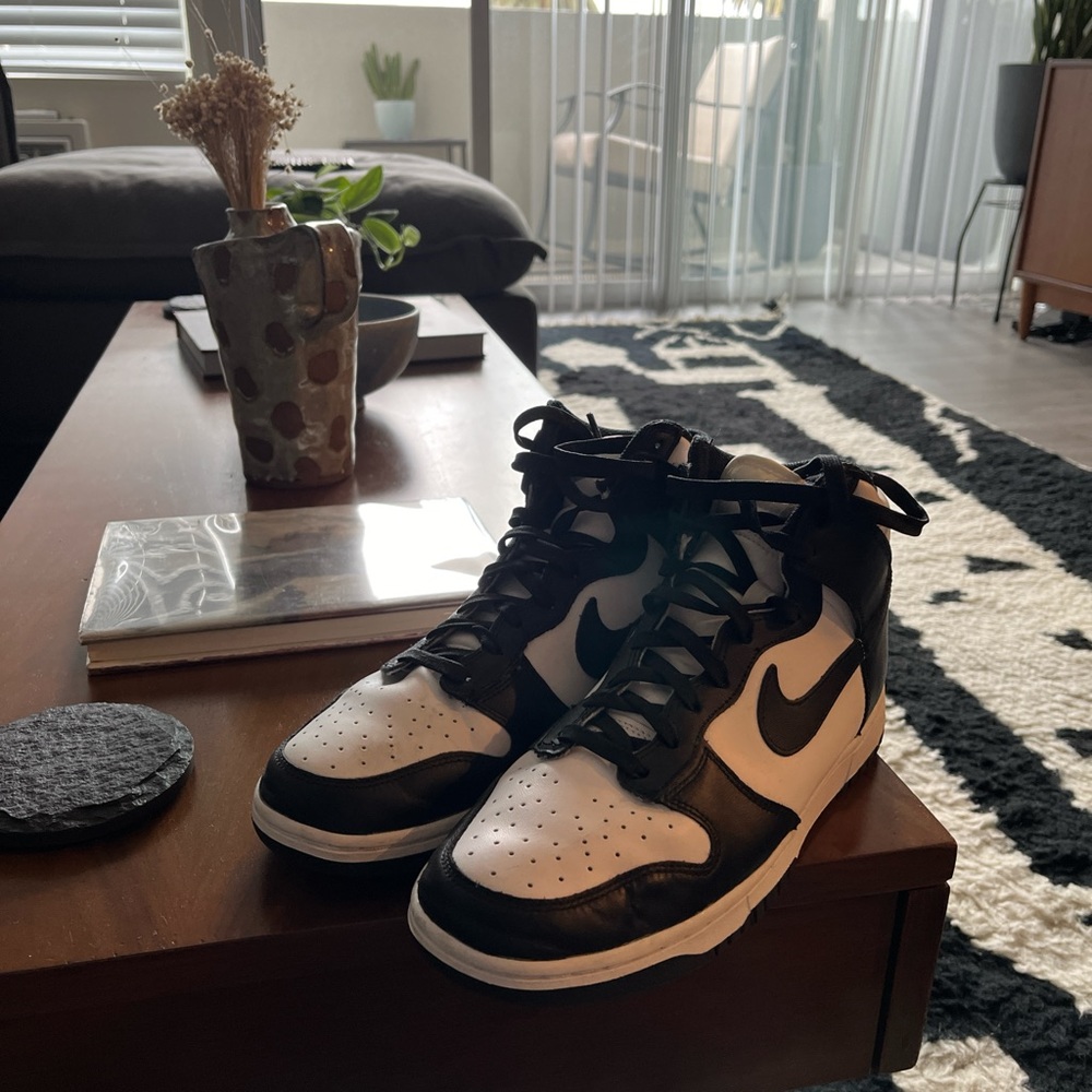 Nike Dunk Hi "Black/White" men's 9